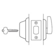 Best Heavy Duty Interchangeable Core Classroom Deadbolt. 2-3/8Backset Commercial Door Locks image 2