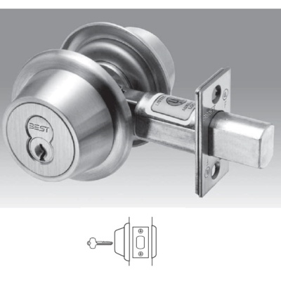 Best Standard Duty Interchangeable Core Single Sided Deadbolt. 2-3/4Backset Commercial Door Locks