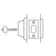 Best Standard Duty Interchangeable Core Single Sided Deadbolt. 2-3/8 Backset Commercial Door Locks image 2