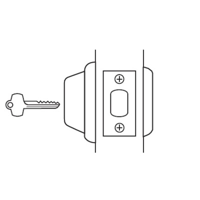 Best Standard Duty Interchangeable Core Single Sided Deadbolt. 2-3/8 Backset Commercial Door Locks image 2