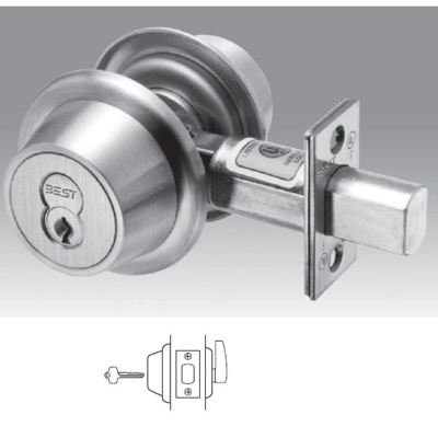 Best Standard Duty Interchangeable Core Single Cylinder Deadbolt. 2-3/4Backset Commercial Door Locks