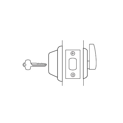 Best Standard Duty Interchangeable Core Single Cylinder Deadbolt. 2-3/8Backset Commercial Door Locks image 2