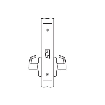 Corbin Russwin Complete Passage Mortise Lock with Lever and Rose Commercial Door Locks image 2