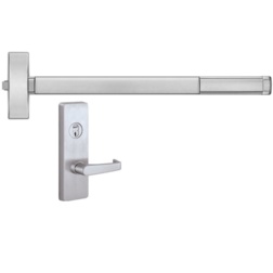 Precision Hardware Fire Rated Apex Rim Exit Device with Keyed Lever Trim Rim Exit Devices