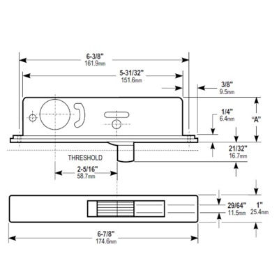 Adams Rite 1830-628 - Store Front Aluminum Door Hardware - Commercial ...