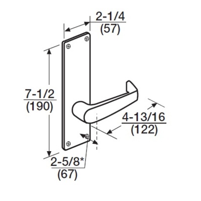 Corbin Russwin Special Order N Style Escutcheon Plate Special Orders