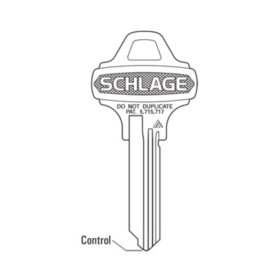 Schlage Control Key Blank Keying Supplies