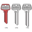 Sargent 5 Pin Sectional Key Blank Keying Supplies