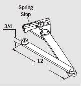 S-DS-Spring Stop Door Saver Parallel Arm-689 Finish Only + $142.00